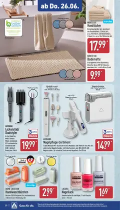 Aldi Prospekt 	 - gültig ab dem 23.06.2025 | Seite: 24 | Produkte: Lockenstab, Nagellack, Home creation