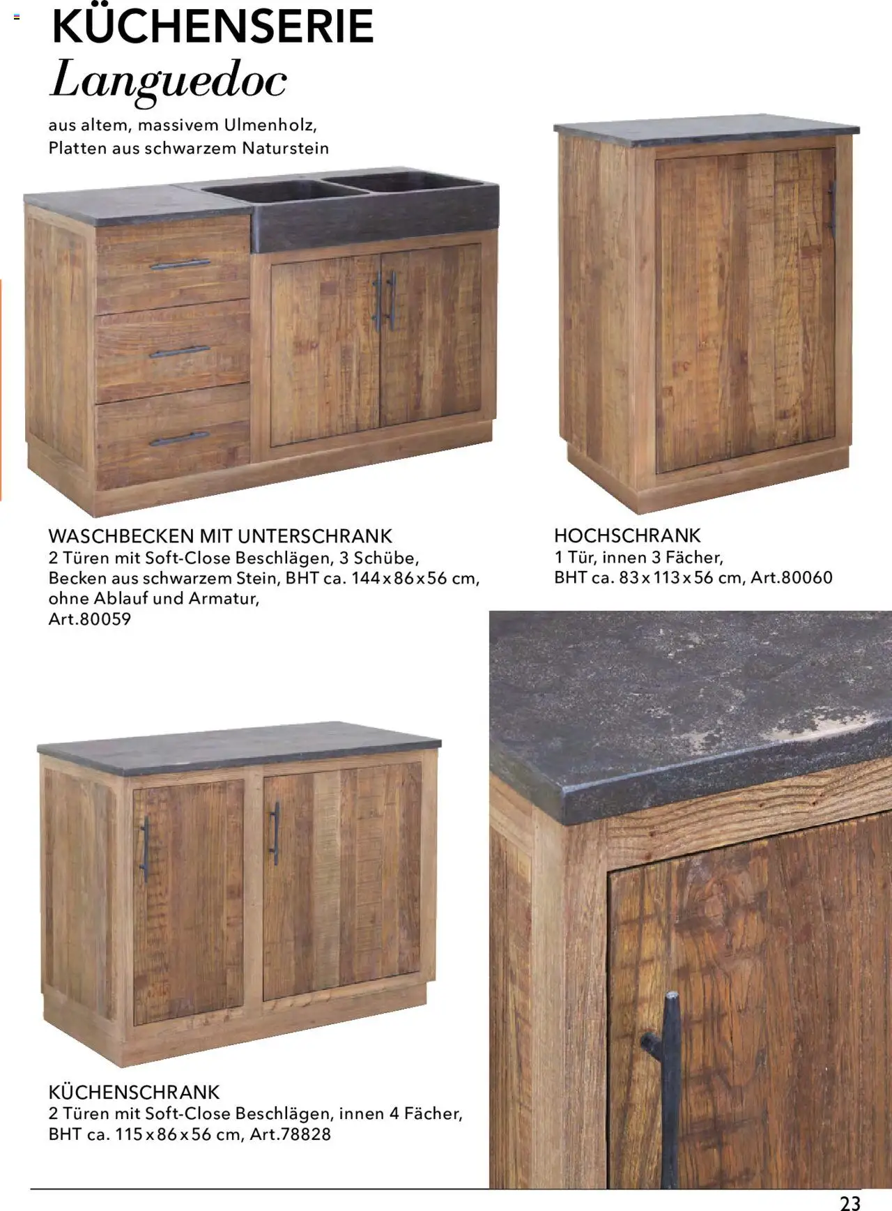 Rahaus Küchen – gültig ab 01.06.2024 | Seite: 23 | Produkte: Waschbecken, Unterschrank, Hochschrank