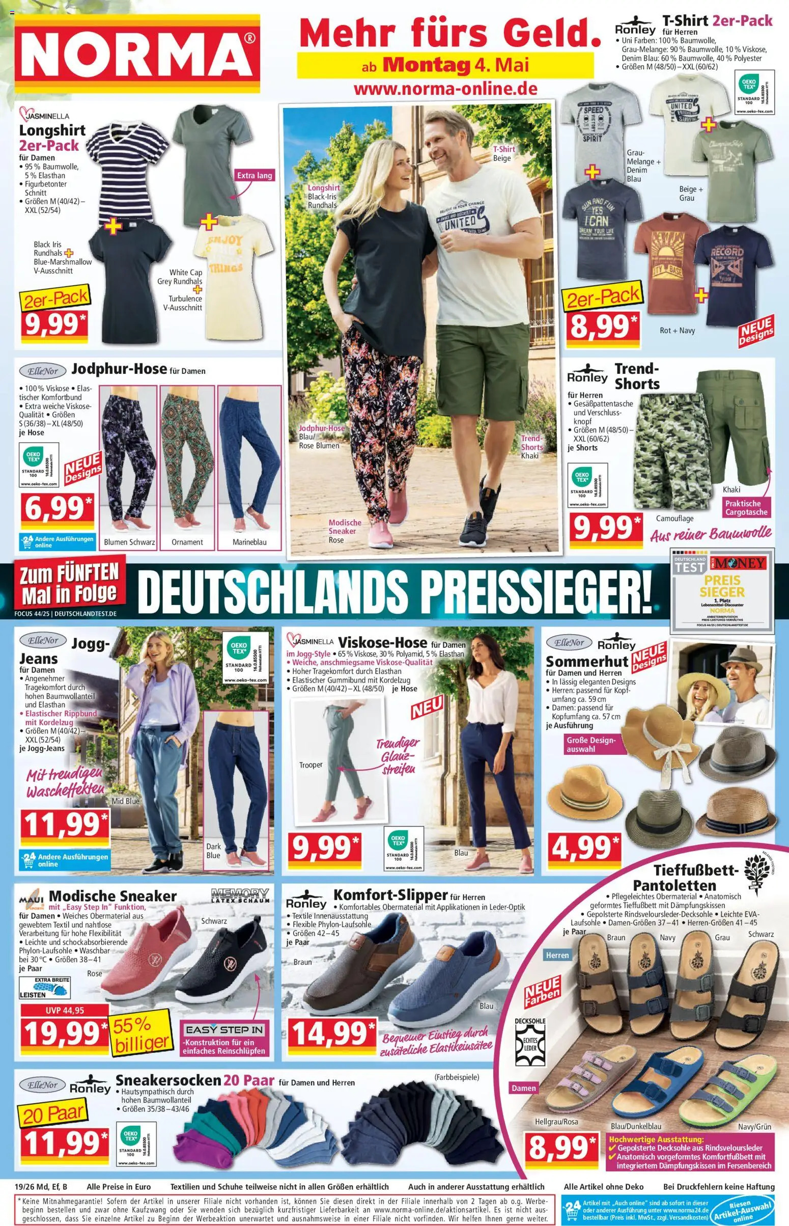 Norma Prospekt 	 – gültig ab 04.05.2026 | Seite: 1 | Produkte: Blumen, Hose, Jeans