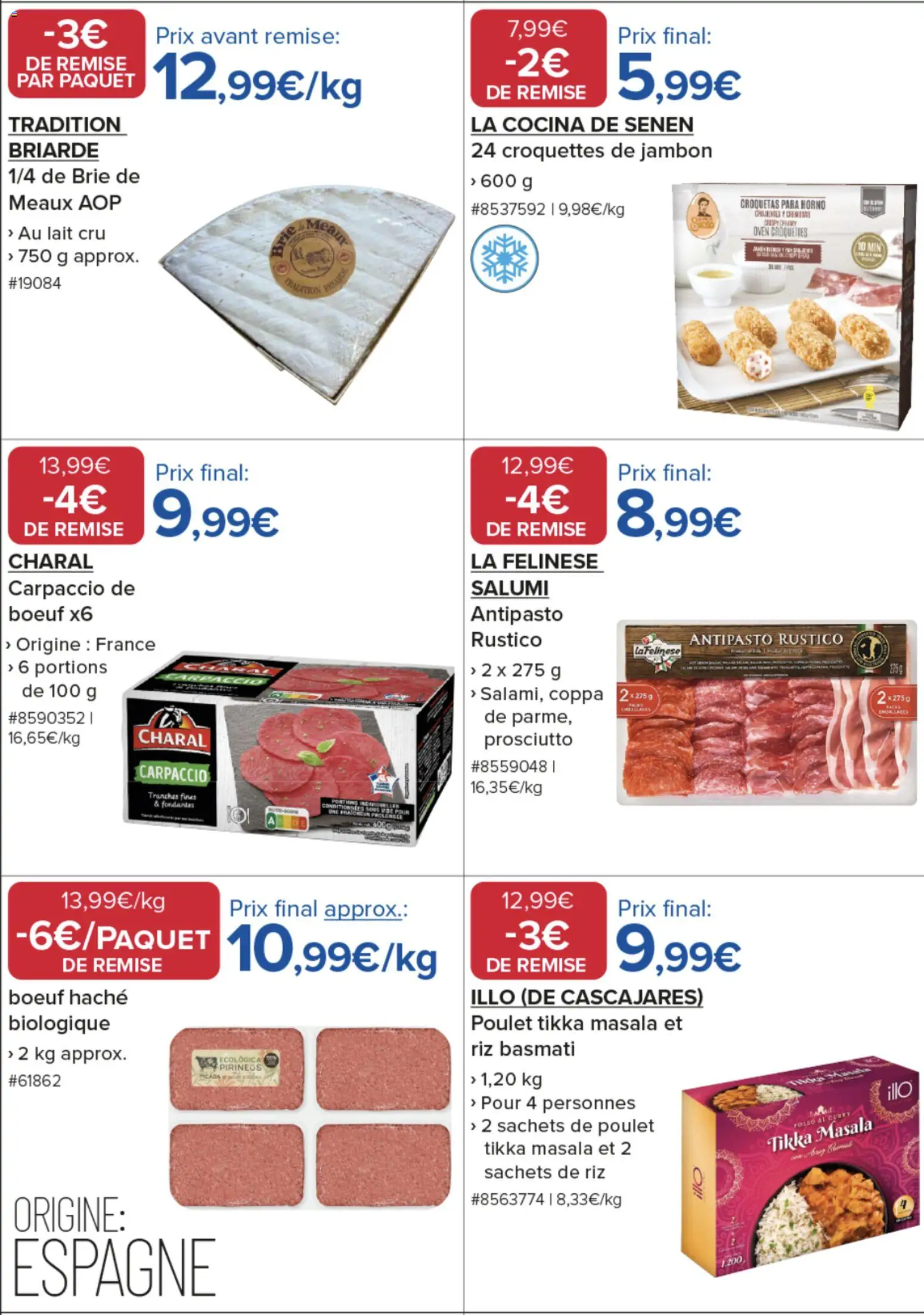 {H1} | Page: 14 | Produits: Riz basmati, Lait, Riz, Brie