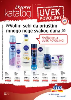DM Drogerie ekspres katalog - pregled DM Drogerie kataloga - važi od 16.08.2025