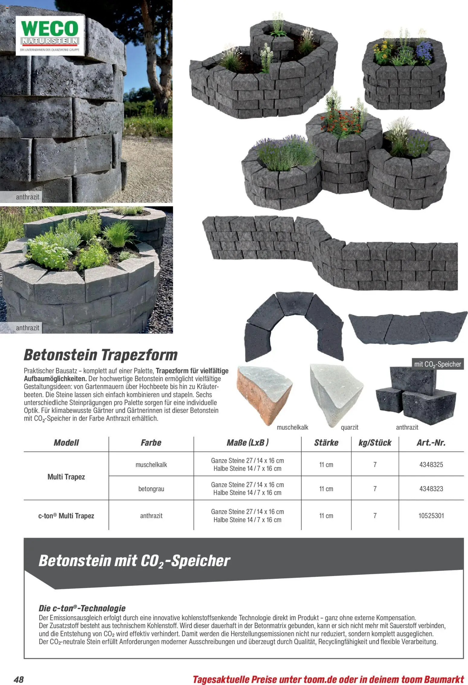 Toom Baumarkt Gartenbaustoffe 2026 – gültig ab 20.02.2026 | Seite: 48
