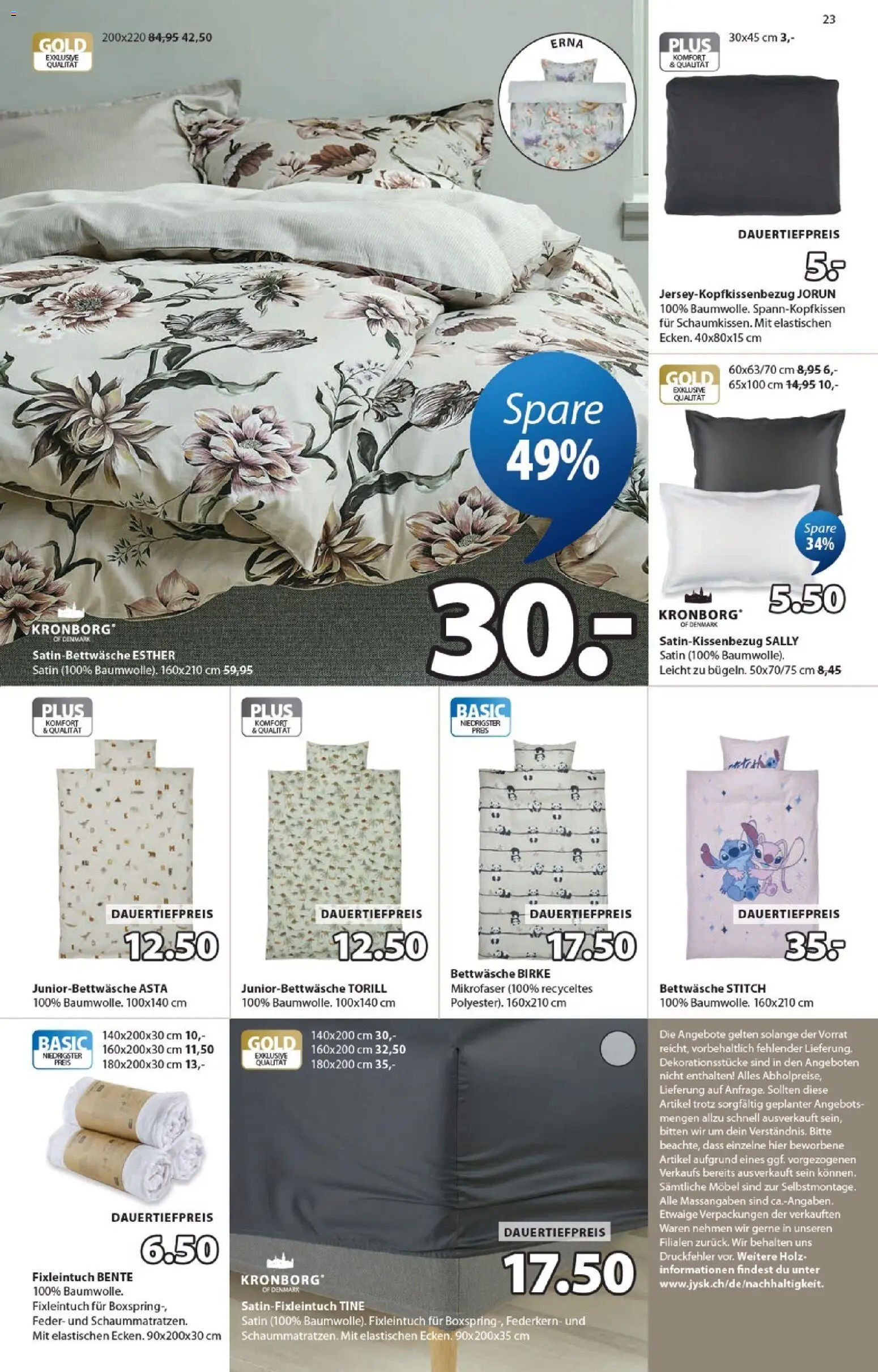 JYSK aktionen – gültig ab 28.04.2026 | Seite: 23 | Produkte: Bettwäsche