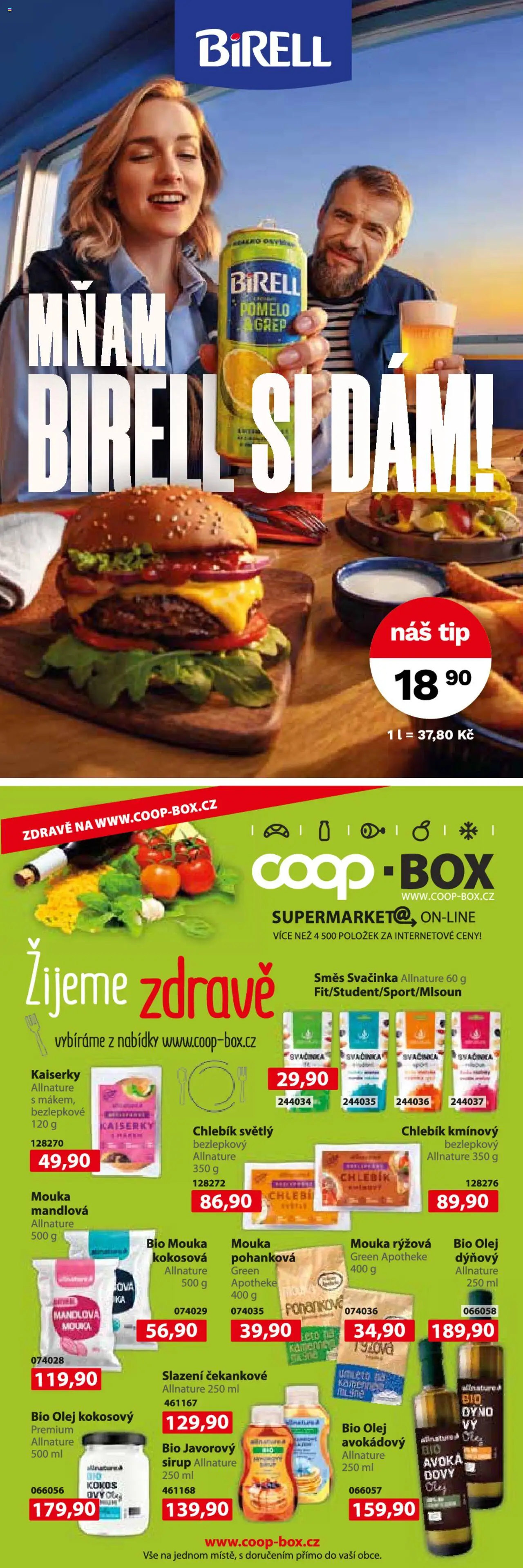 Konzum leták od 20.08.2025 | Strana: 3 | Produkty: Pomelo, Birell, Sirup, Mouka