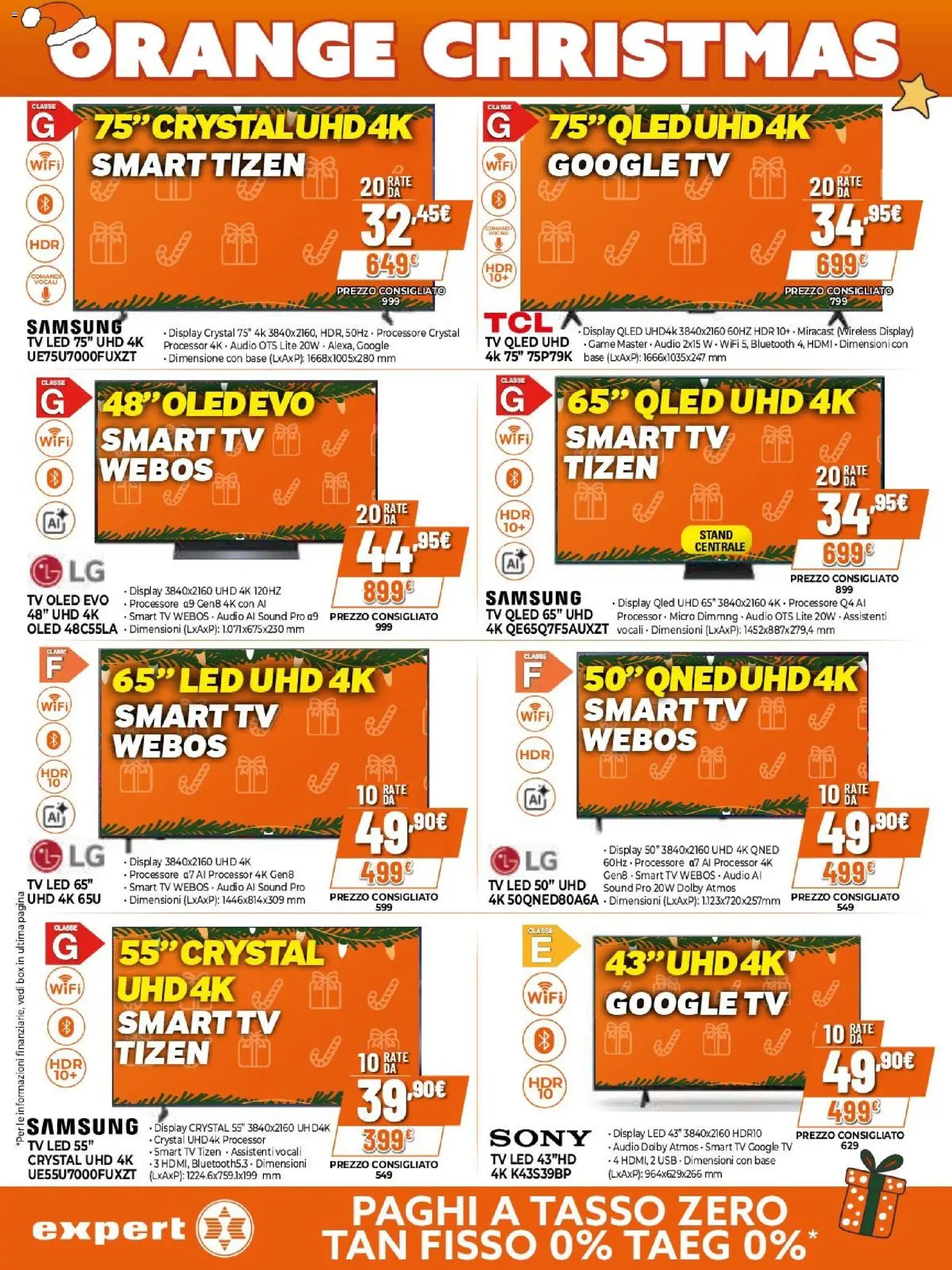 Volantino Expert del 02.12.2025 | Pagina: 2 | Prodotti: smart TV, Audio, USB, Samsung