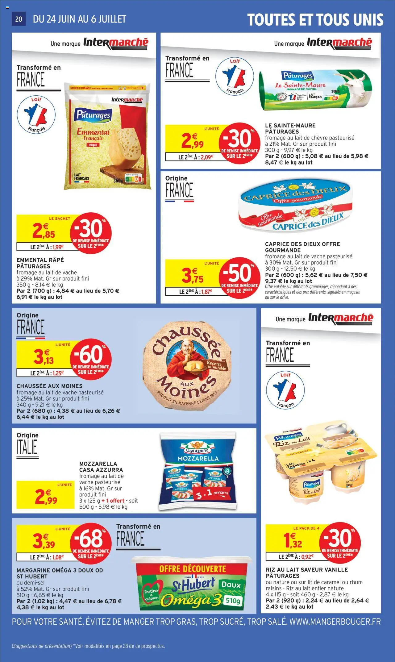  | Page: 22 | Produits: Fromage de chèvre, Mozzarella, Caprice des dieux, Rhum