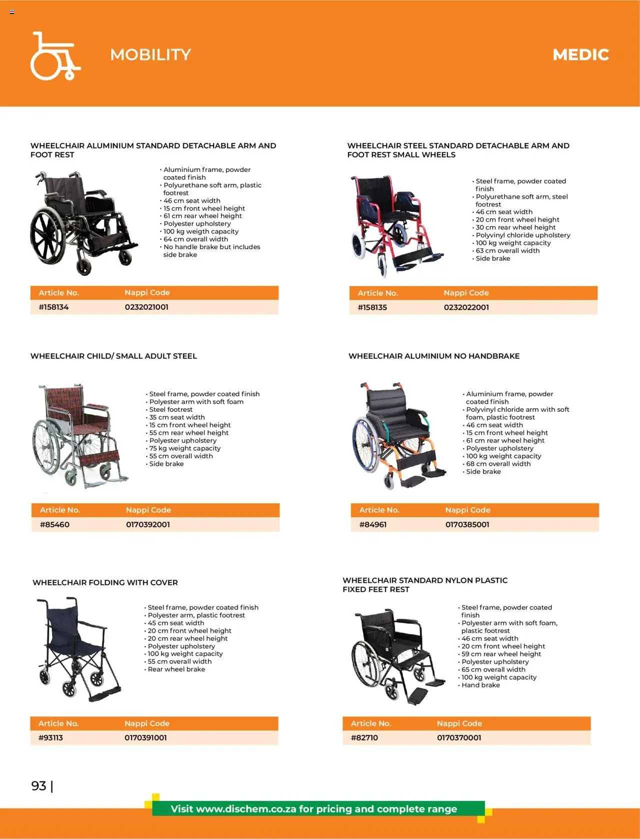 Dis-Chem - HomeCare Catalogue │ valid from 01.01.2025 | Page: 96 | Products: Cover, Powder, Foam