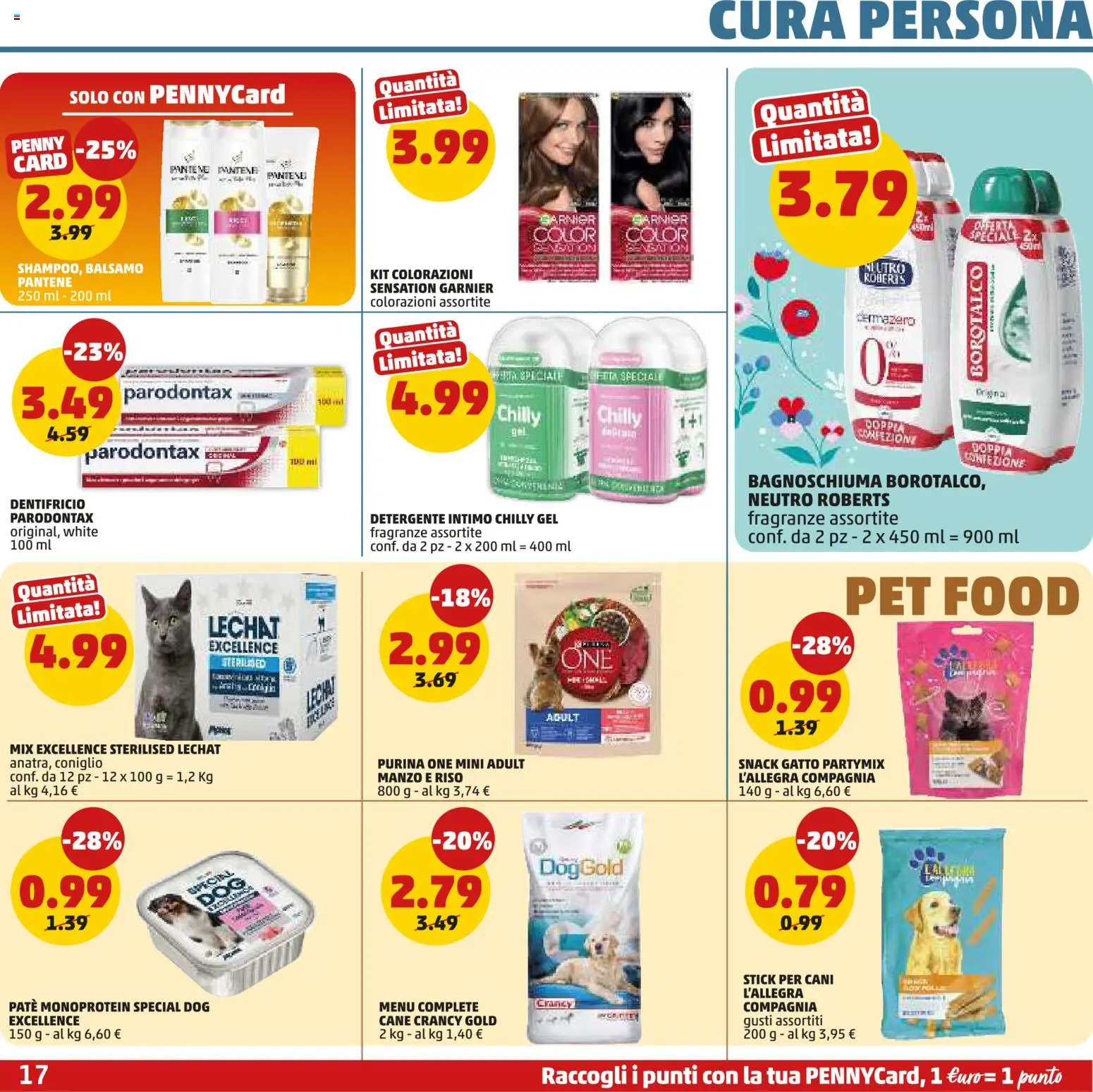 Volantino PENNY del 26.03.2026 | Pagina: 17 | Prodotti: Bagnoschiuma, Dentifricio, Riso, Manzo