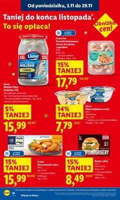 Pogląd oferty "Burger rybny, 227 g, różne rodzaje" - ważna od 24.11.2025 | Strona: 28