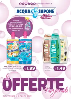 Anteprima del volantino Volantino Acqua e Sapone	 valido a partire dal 20.07.2025