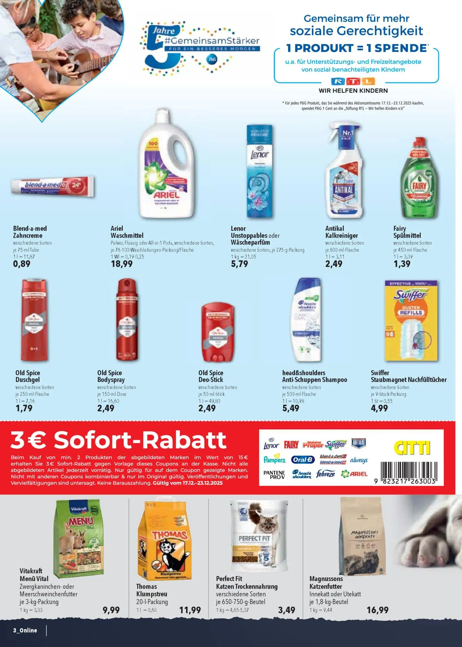 CITTI Markt Prospekt 	 – gültig ab 17.12.2025 | Seite: 32 | Produkte: Shampoo, Duschgel, Waschmittel, Swiffer