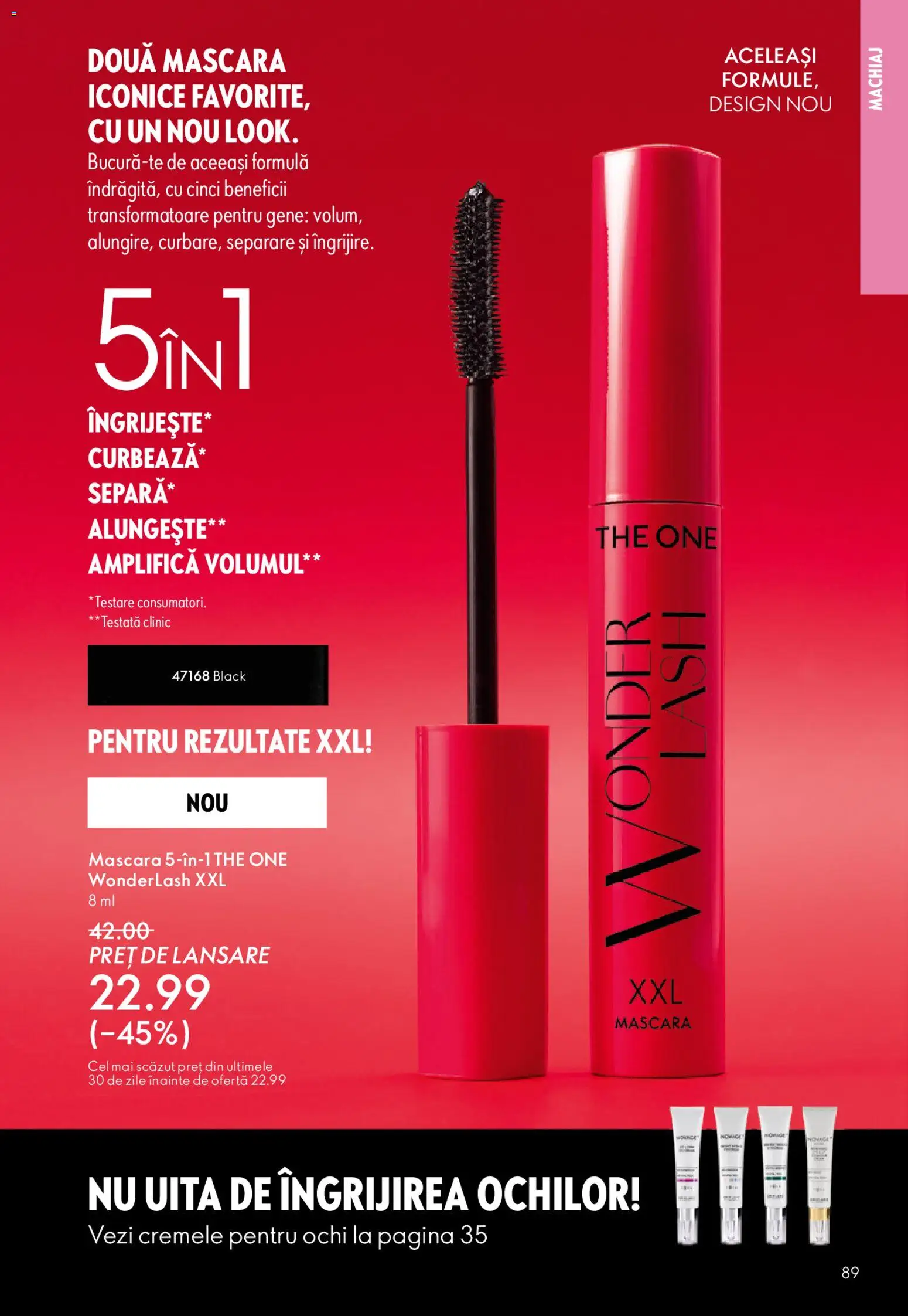 Noul catalog Oriflame – valabil de la 25.03.2026 | Pagină: 89 | Produse: Machiaj, Mascara