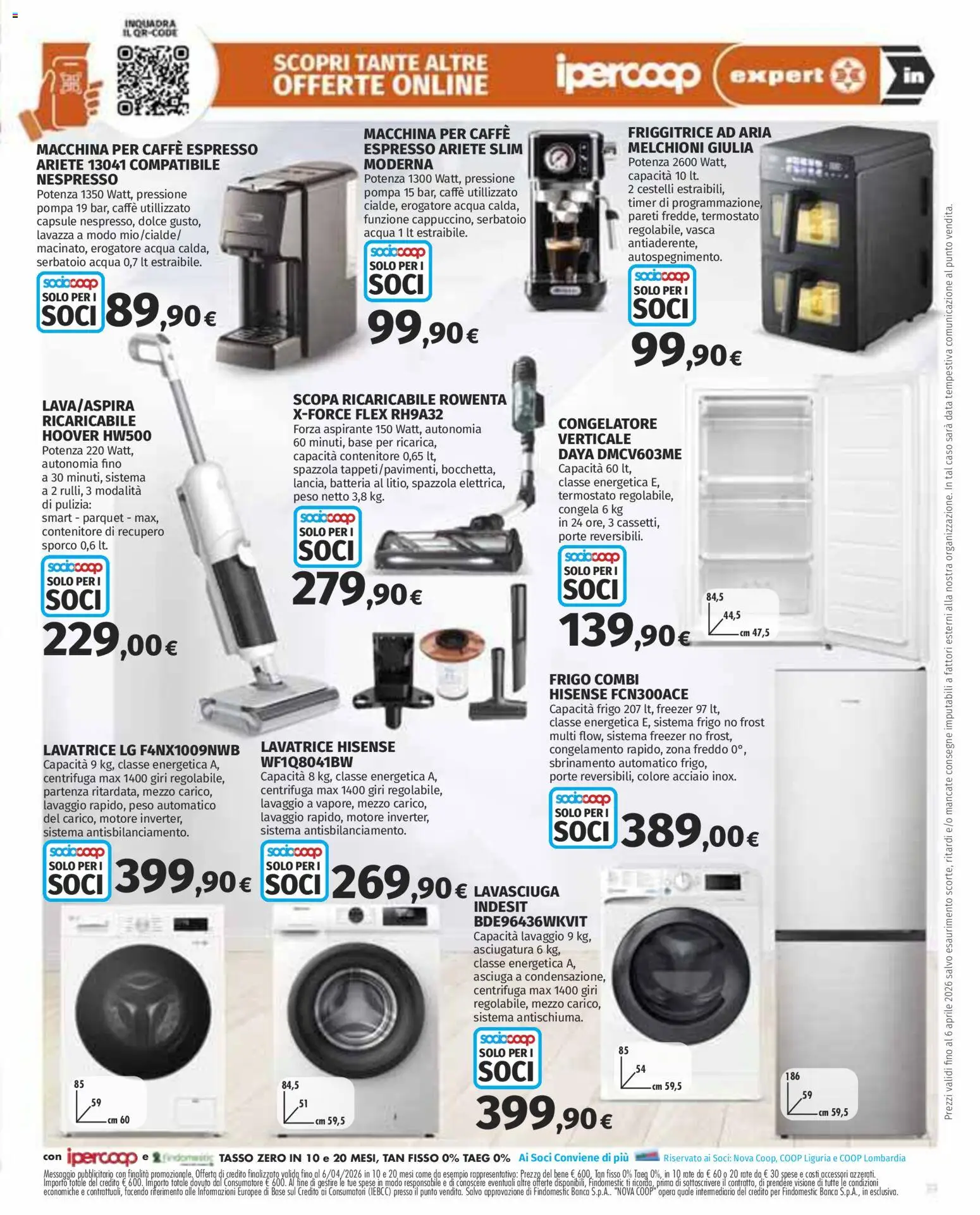 Volantino Ipercoop del 12.03.2026 | Pagina: 39 | Prodotti: Spazzola, Lavasciuga, Centrifuga, Freezer