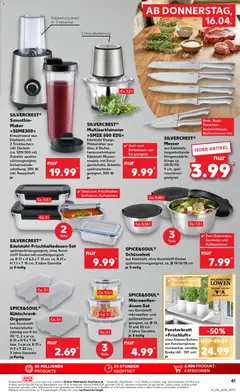 Náhled letáku Kaufland Německo leták od 16.04.2026 | Strana: 41 | Produkty: Organizér, Parkside, Smoothie, Smoothie maker
