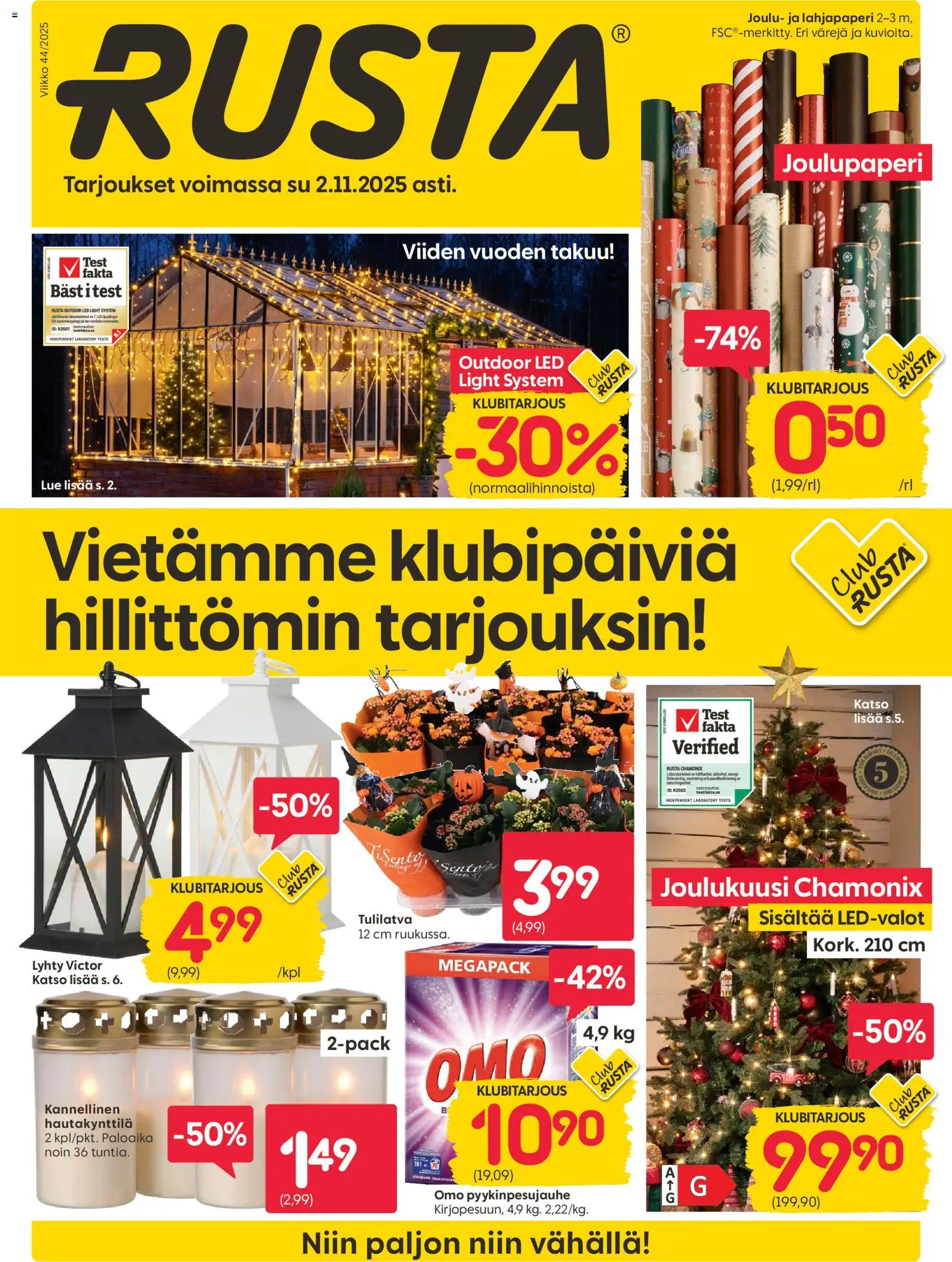 Rusta tarjoukset – voimassa 27.10.2025 alkaen | Sivu: 1 | Tuotteet: Lyhty