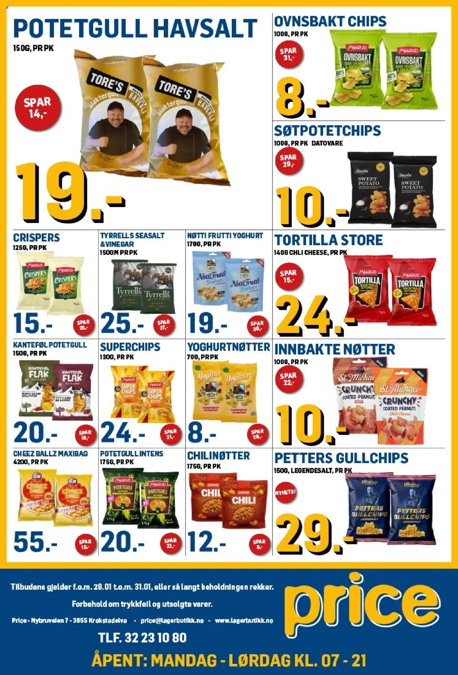 {H1} | Side: 3 | Produkter: Kit stație, Desk, Nøtter, Potetgull