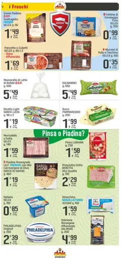 Volantino DOK del 08.08.2025 | Pagina: 4 | Prodotti: Salmone, Pancetta, Latte, Wurstel