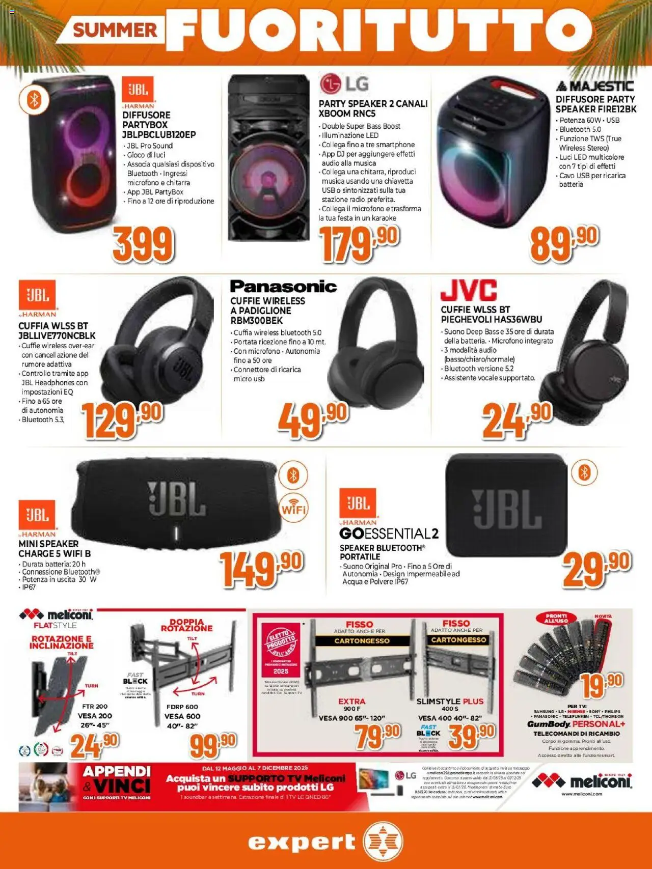 Volantino Expert del 31.07.2025 | Pagina: 27 | Prodotti: Soundbar, Acqua, TV, Microfono