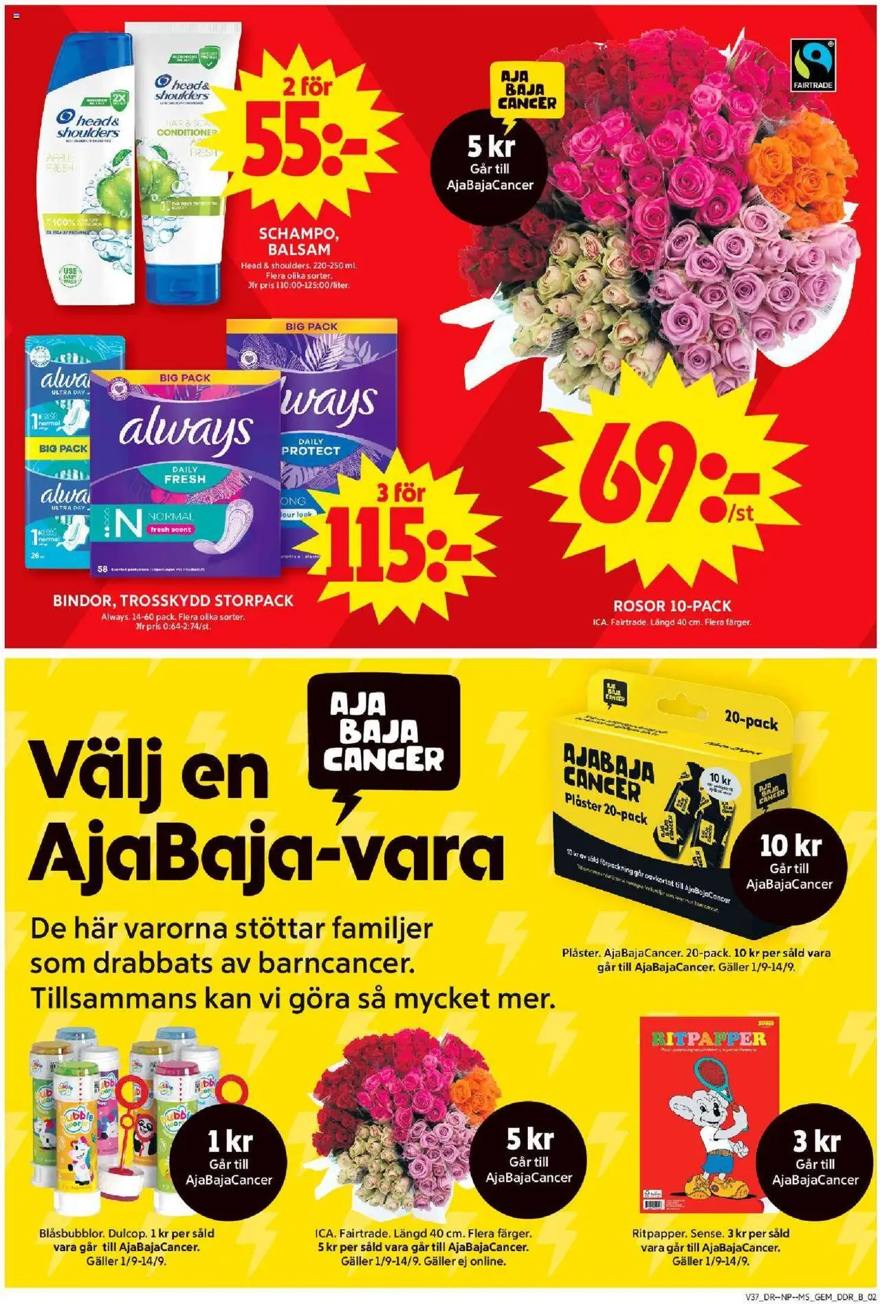 ICA Maxi reklamblad aktuell från 08.09.2025 | Sida: 6 | Produkter: Trosskydd, Balsam, Galler, Plåster