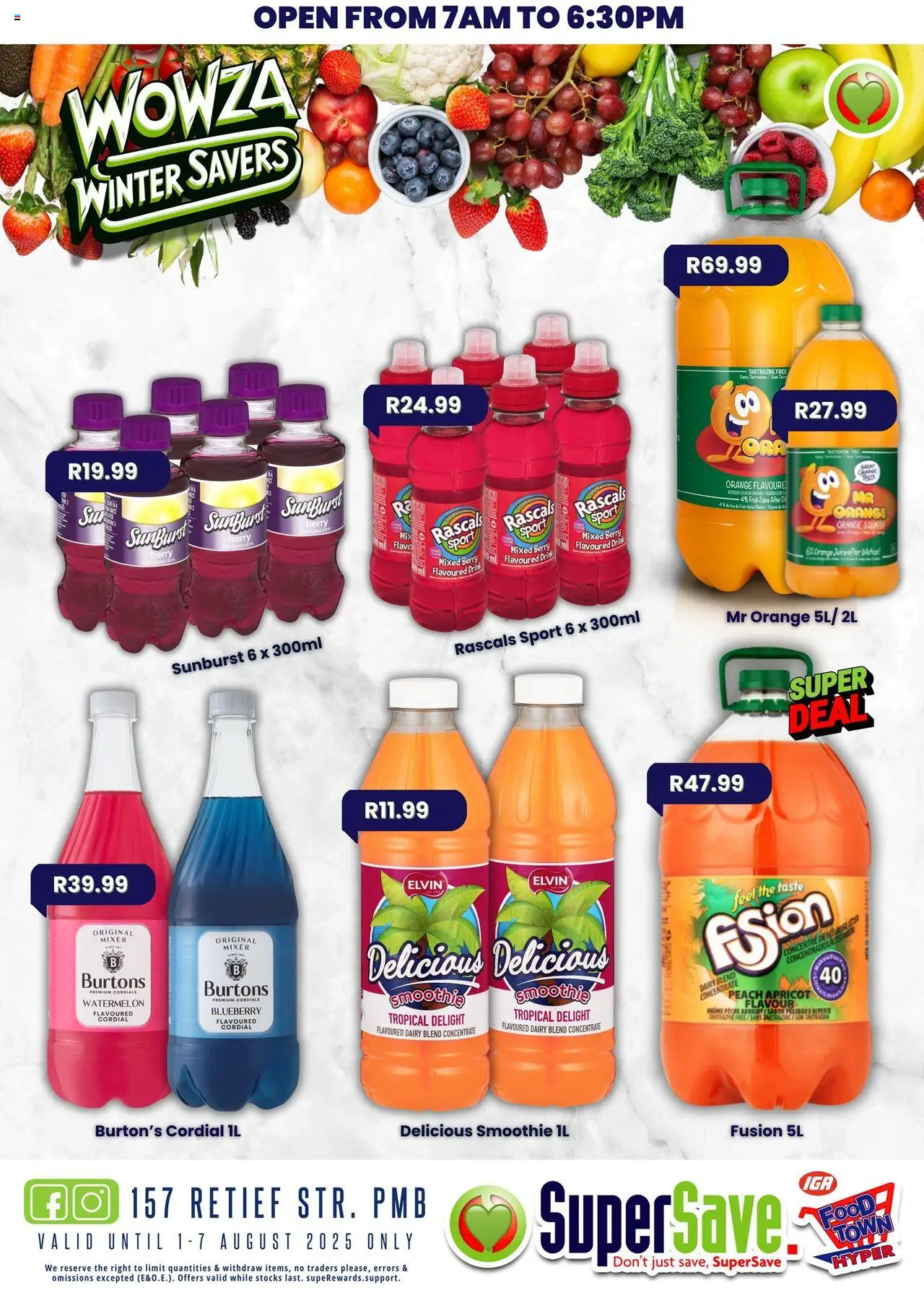Super Save Specials │ valid from 01.08.2025 | Page: 2 | Products: Mixer, Squash, Juice, Peach