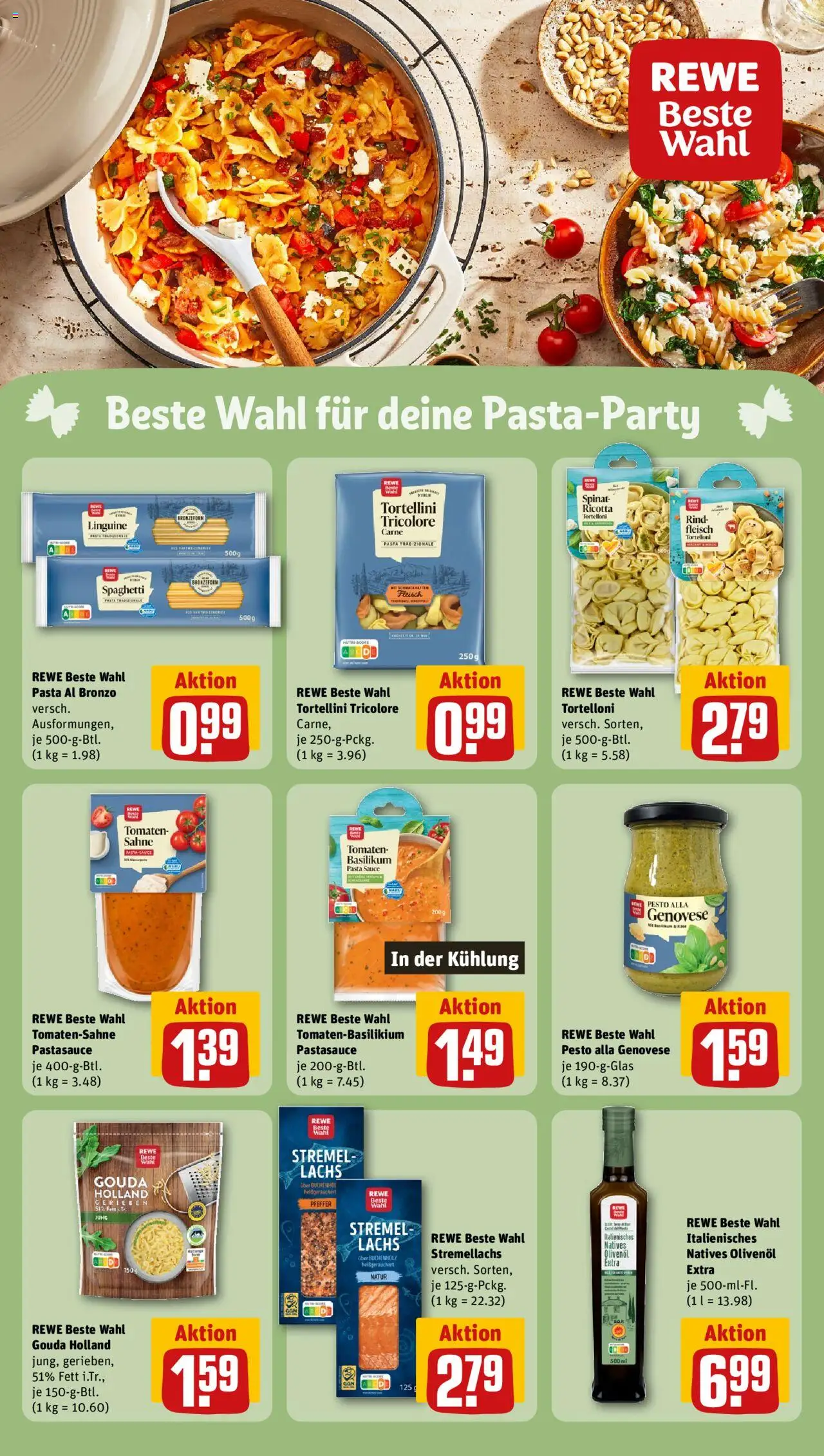 Rewe ihr Kaufpark Prospekt 	 - gültig ab dem 11.08.2025 | Seite: 13 | Produkte: Olivenol, Tomaten, Lachs, Sahne