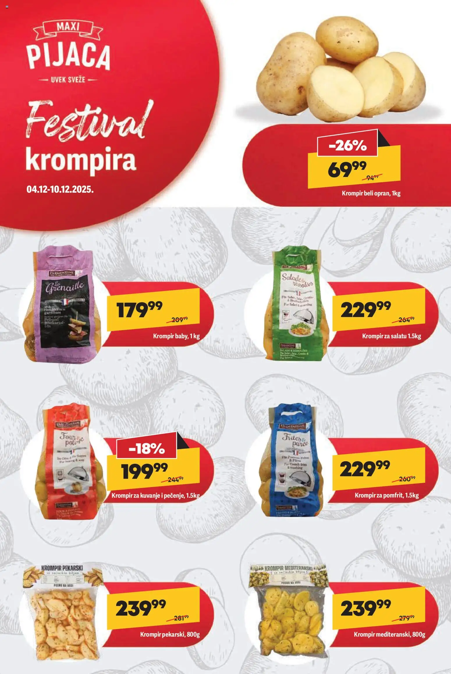 Maxi katalog - važi od 04.12.2025 | Strana: 12 | Proizvode: Krompir
