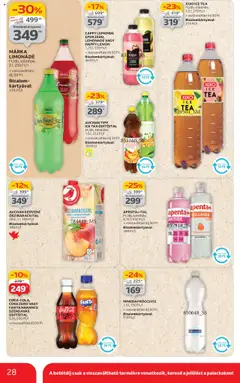 Auchan akciós ujság - amely érvényes a következő dátumtól: 26.06.2025 | Oldal: 28 | Termékek: Fanta, Cola, Eper, Cukor