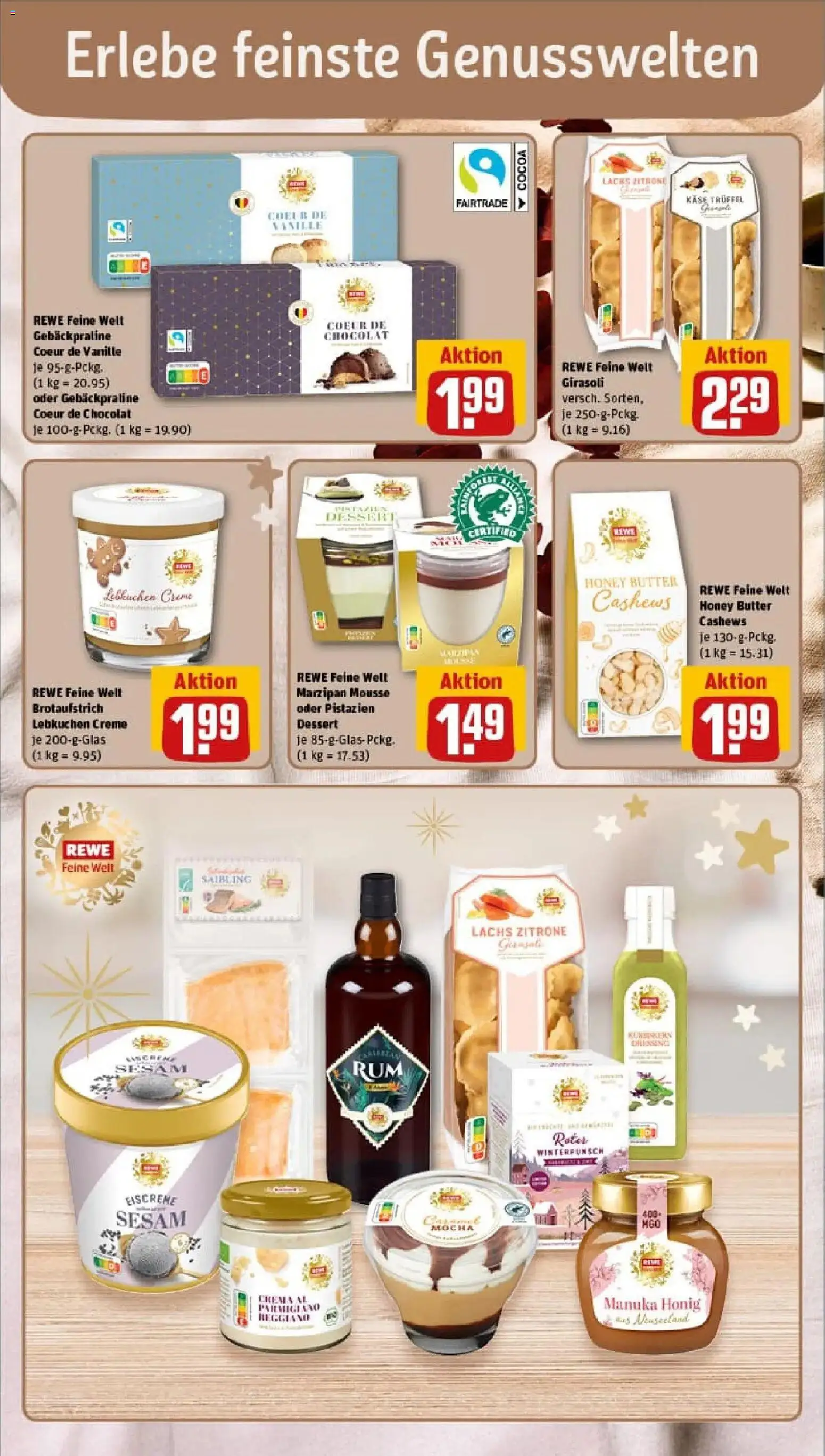 Rewe prospekt Dortmund	 – gültig ab 17.11.2025 | Seite: 22 | Produkte: Rum, Dressing, Eiscreme, Creme