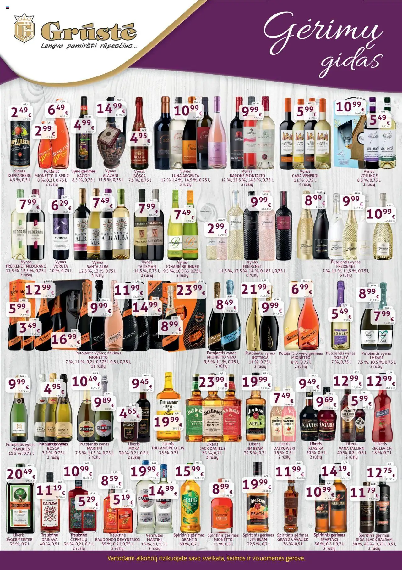 GRUSTE akcijos nuo 21.10.2025 | Puslapis: 1 | Prekių: Vynas