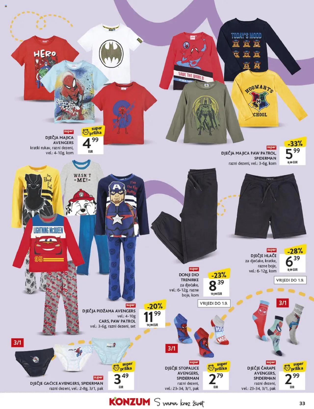 Konzum HR akciós ujság - amely érvényes a következő dátumtól: 18.08.2025 | Oldal: 33 | Termékek: Dió
