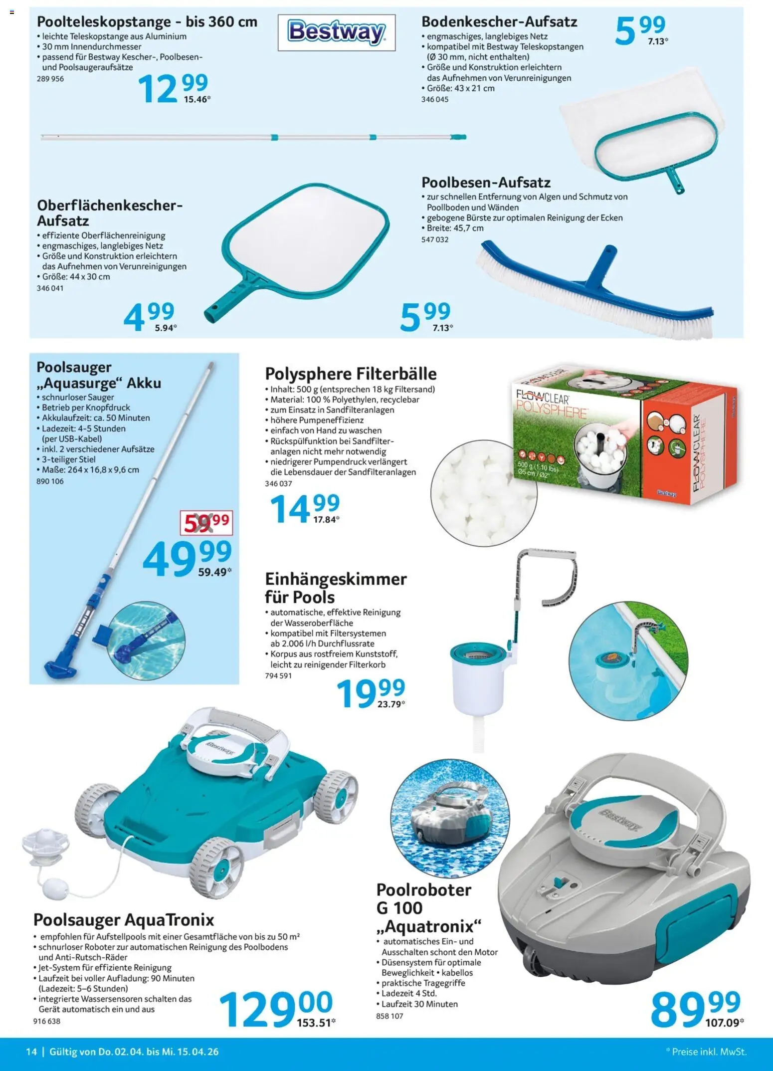 Selgros Garten & Freizeit – gültig ab 02.04.2026 | Seite: 14 | Produkte: Roboter, Bürste