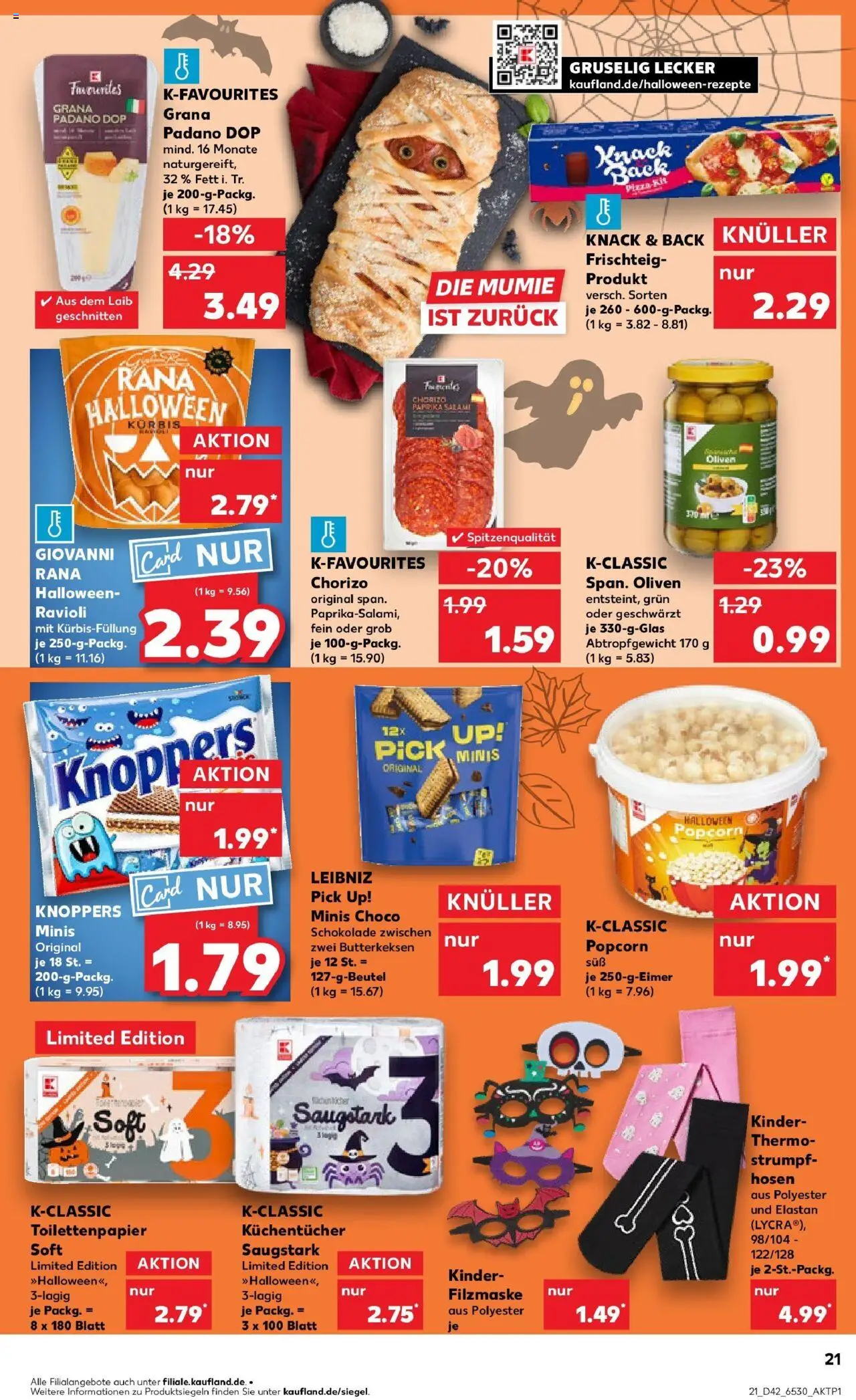 Kaufland prospekt Chemnitz	 – gültig ab 19.10.2025 | Seite: 21 | Produkte: Schokolade, Paprika, Kürbis, Toilettenpapier