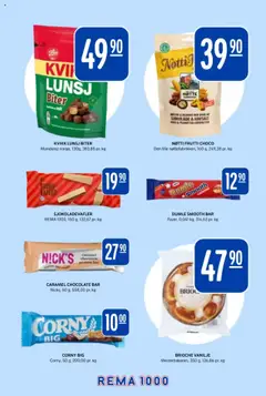 Forhåndsvisning av Rema 1000 Nyheter! gyldig fra 17.09.2025 | Side: 13 | Produkter: Sjokolade, Nøtter, Крахмал, Mikrovalovka