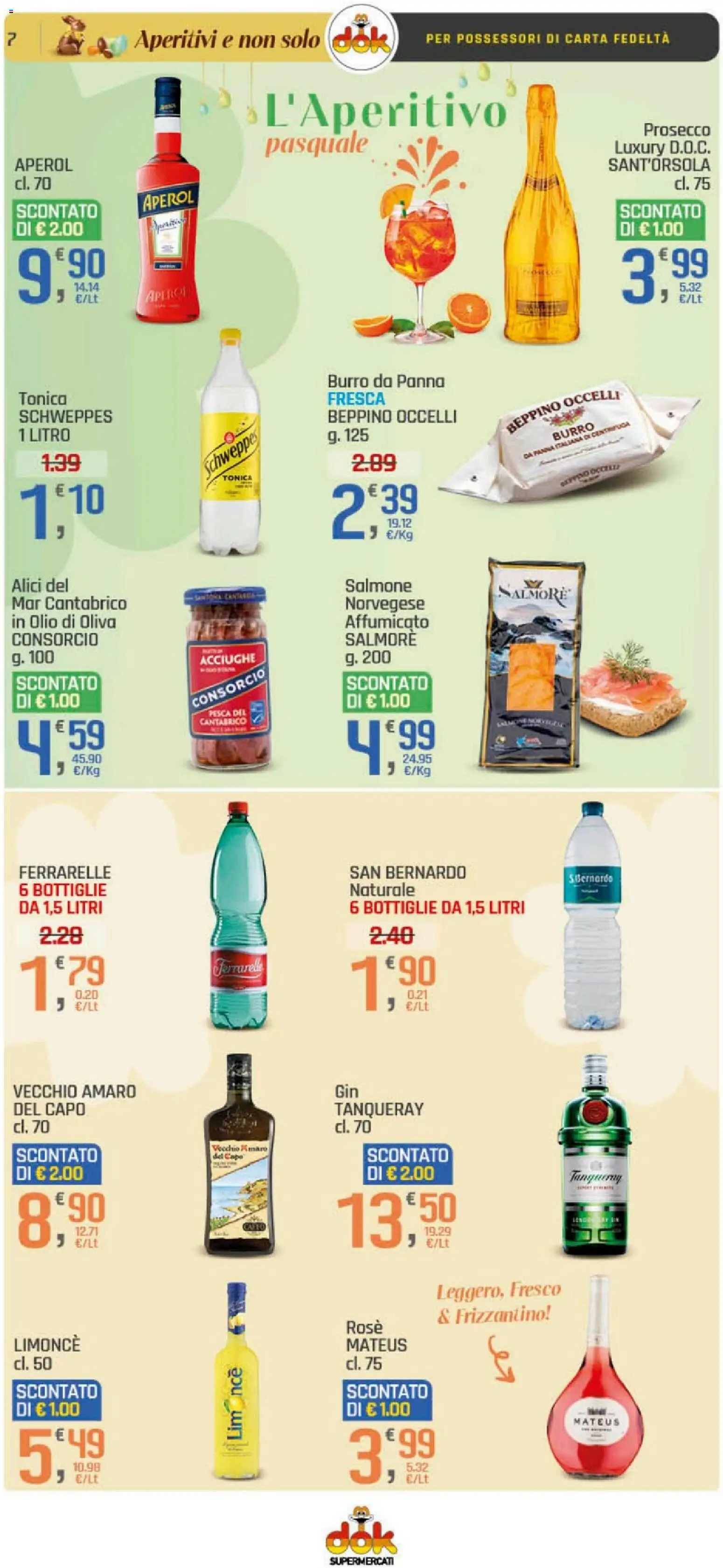 Volantino DOK del 26.03.2026 | Pagina: 7 | Prodotti: Salmone, Olio, Amaro, Olio di Oliva