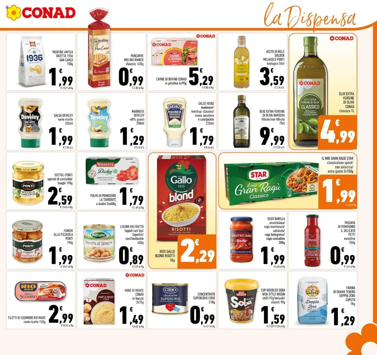 Volantino Conad del 22.10.2025 | Pagina: 15 | Prodotti: Patatine, Fiocchi, Zucchero, Olive