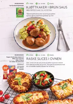 Forhåndsvisning av Joker Godt til middag  gyldig fra 02.10.2025 | Side: 13 | Produkter: Tyttebær, Saus, Topp, Taco