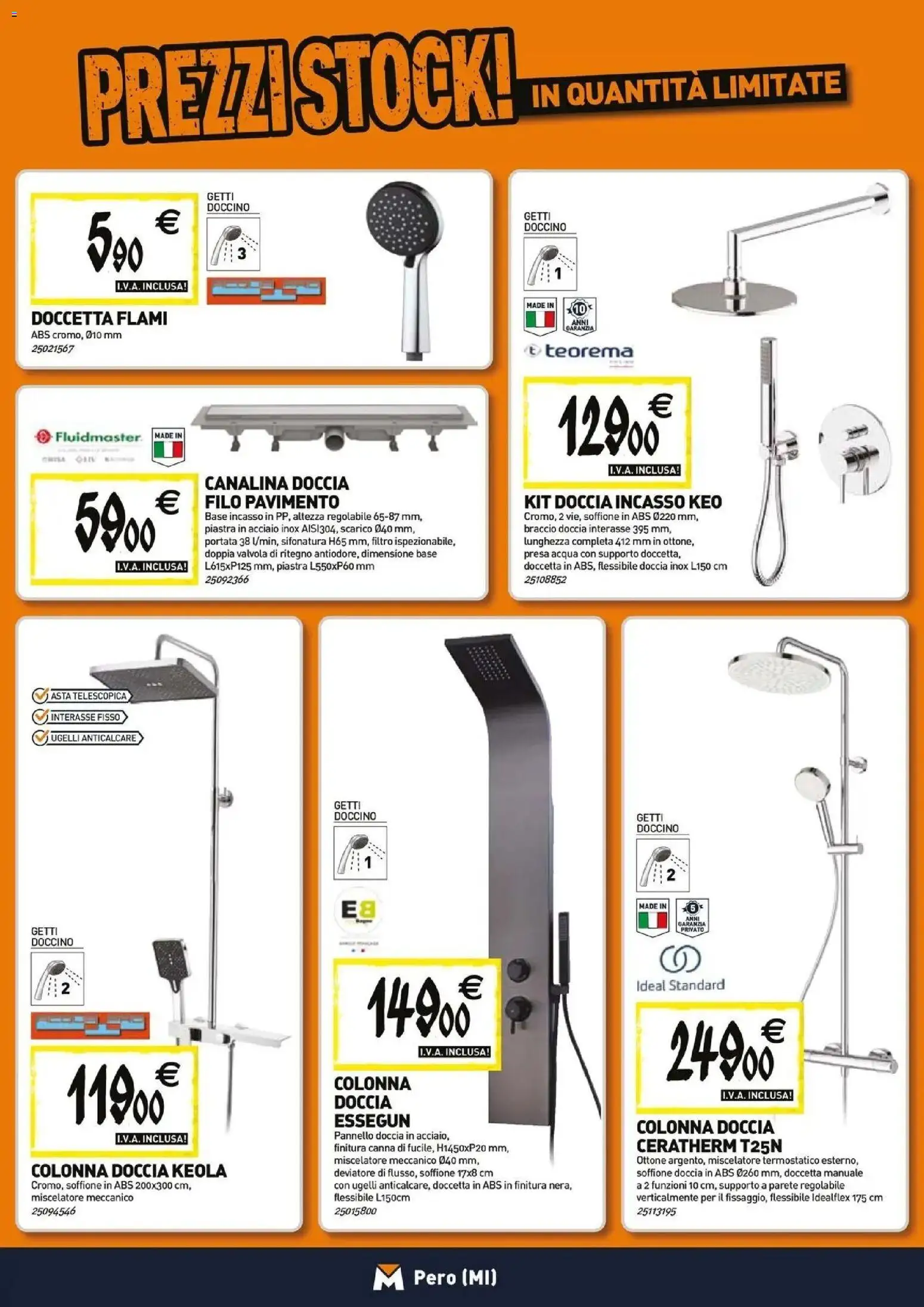 Volantino TECNOMAT del 26.03.2026 | Pagina: 3 | Prodotti: Anticalcare, Pavimento, Acqua, Doccia
