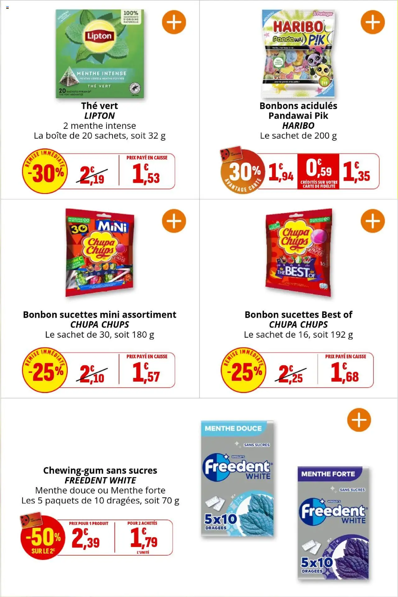  | Page: 25 | Produits: Menthe, Dragées, Thé, Bonbons