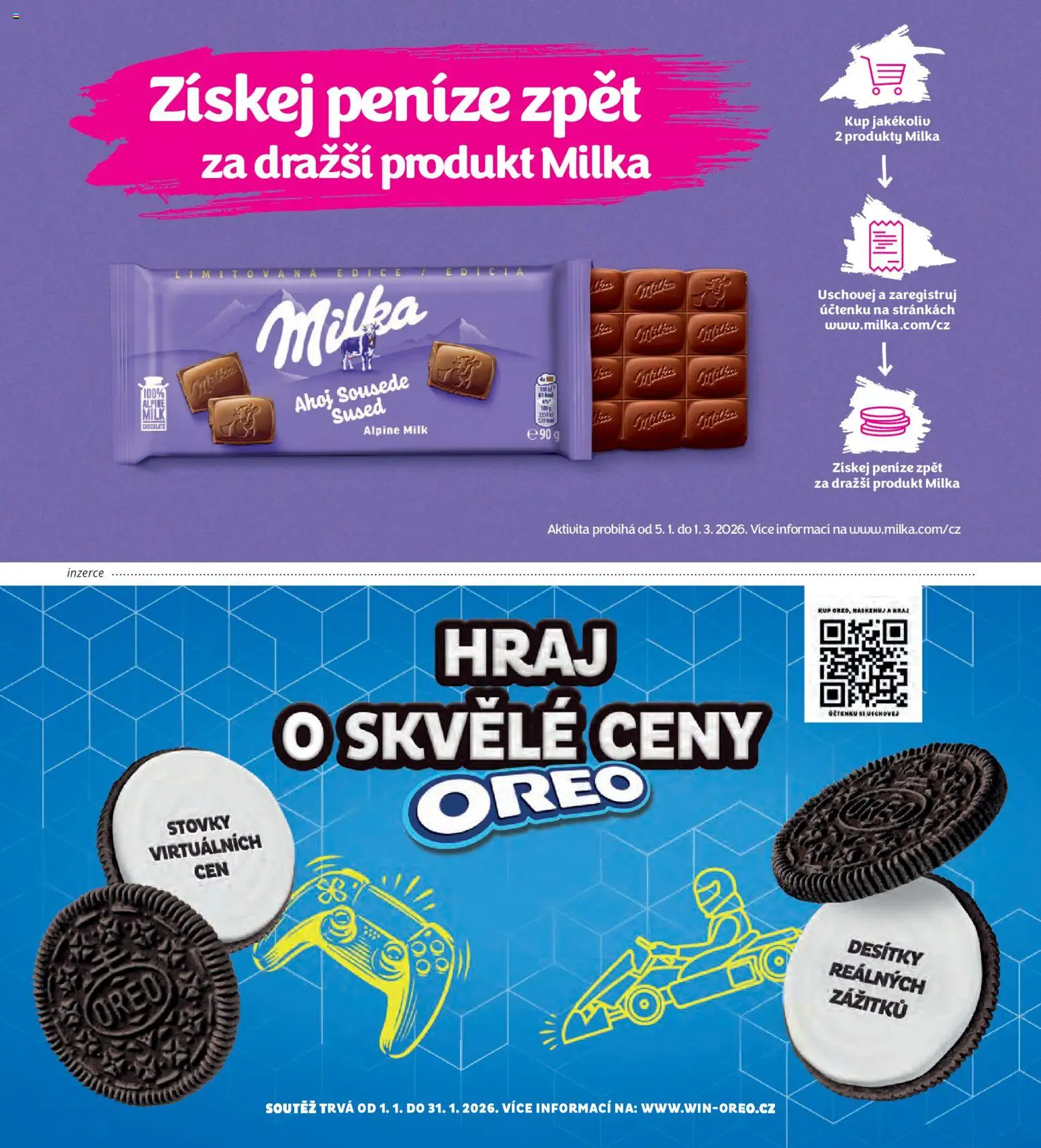 Albert magazín od 01.01.2026 | Strana: 64 | Produkty: Milka, Oreo
