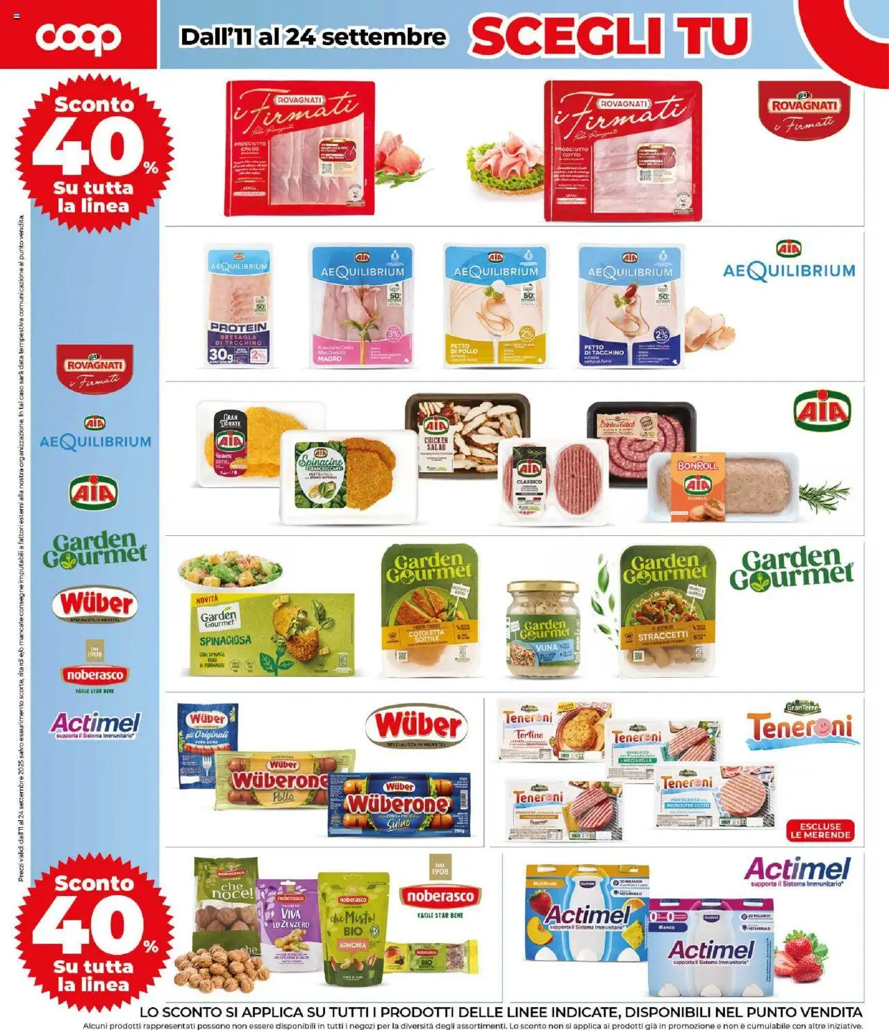 Volantino COOP del 11.09.2025 | Pagina: 4 | Prodotti: Pollo, Suino, Prosciutto, Hamburger