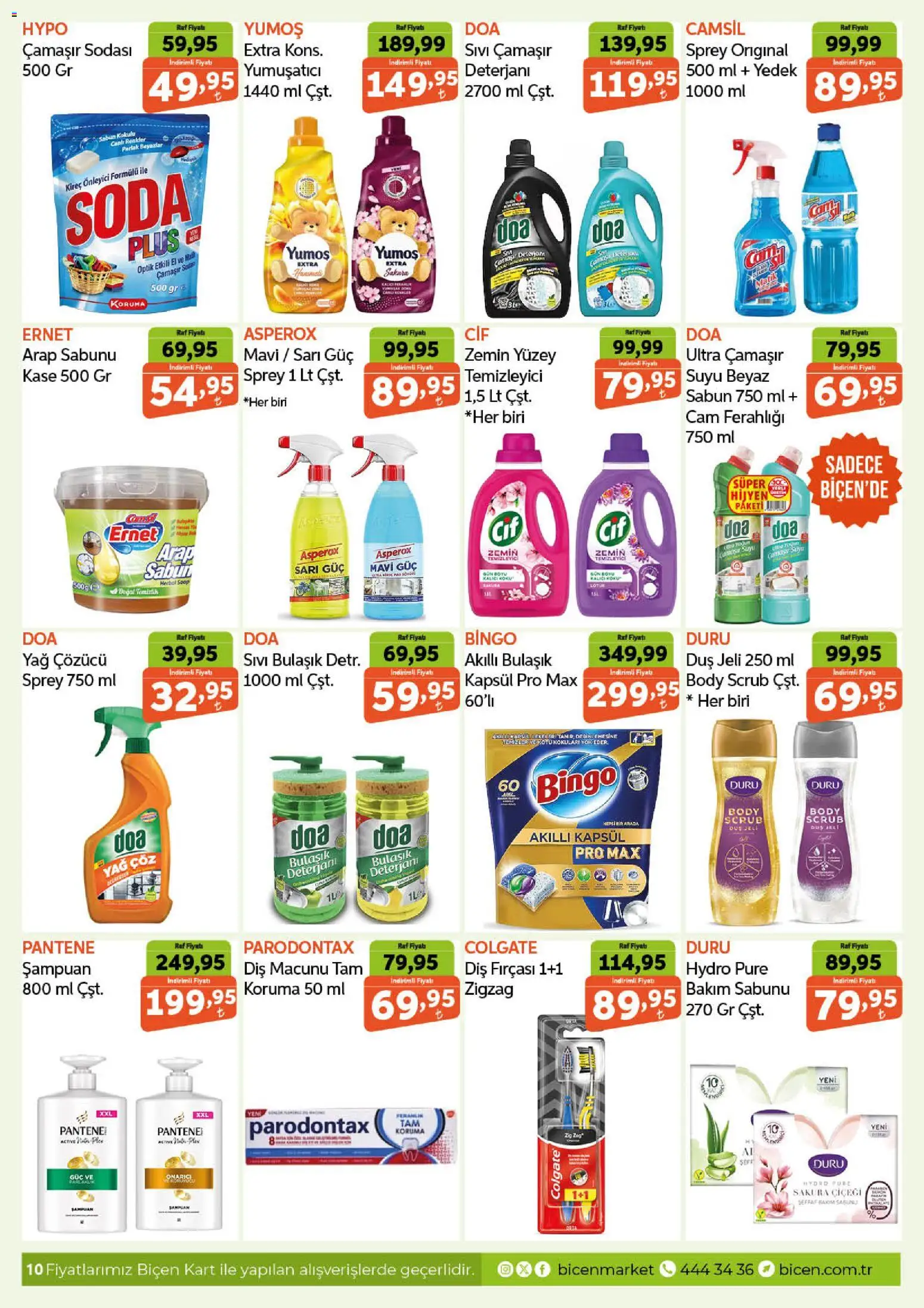 Biçen Market Katalog - 05.11.2025 tarihinden itibaren geçerlidir | Sayfa: 10 | Ürünler: Şampuan, Yumuşatıcı, Yağ, Yağ çözücü