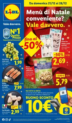 Anteprima del volantino Lidl - Menù di Natale conveniente? Vale davvero. valido a partire dal 20.12.2025