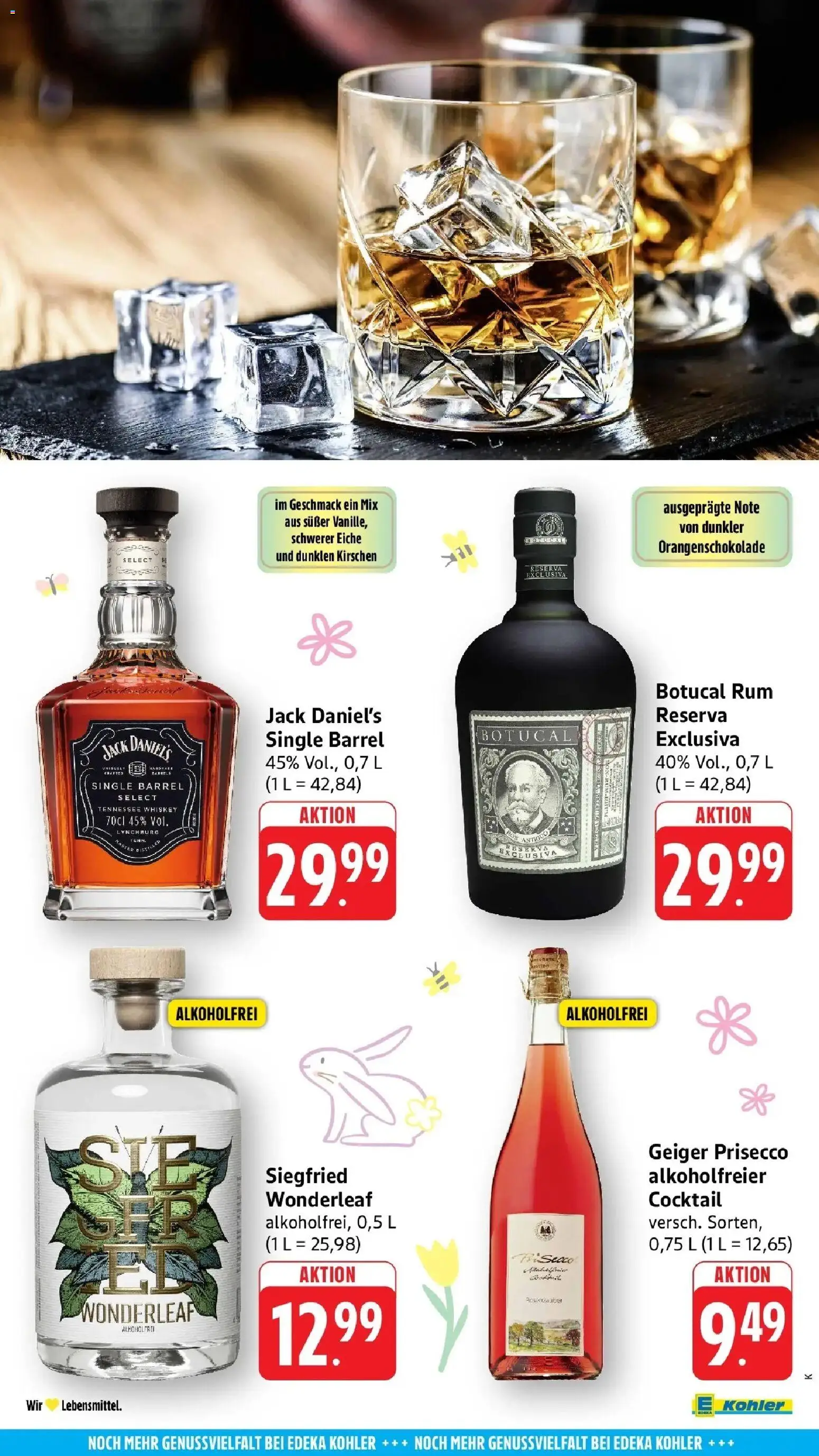 Edeka prospekt Ettenheim	 – gültig ab 29.03.2026 | Seite: 61 | Produkte: Rum, Jack Daniel's, Kirschen, Whiskey
