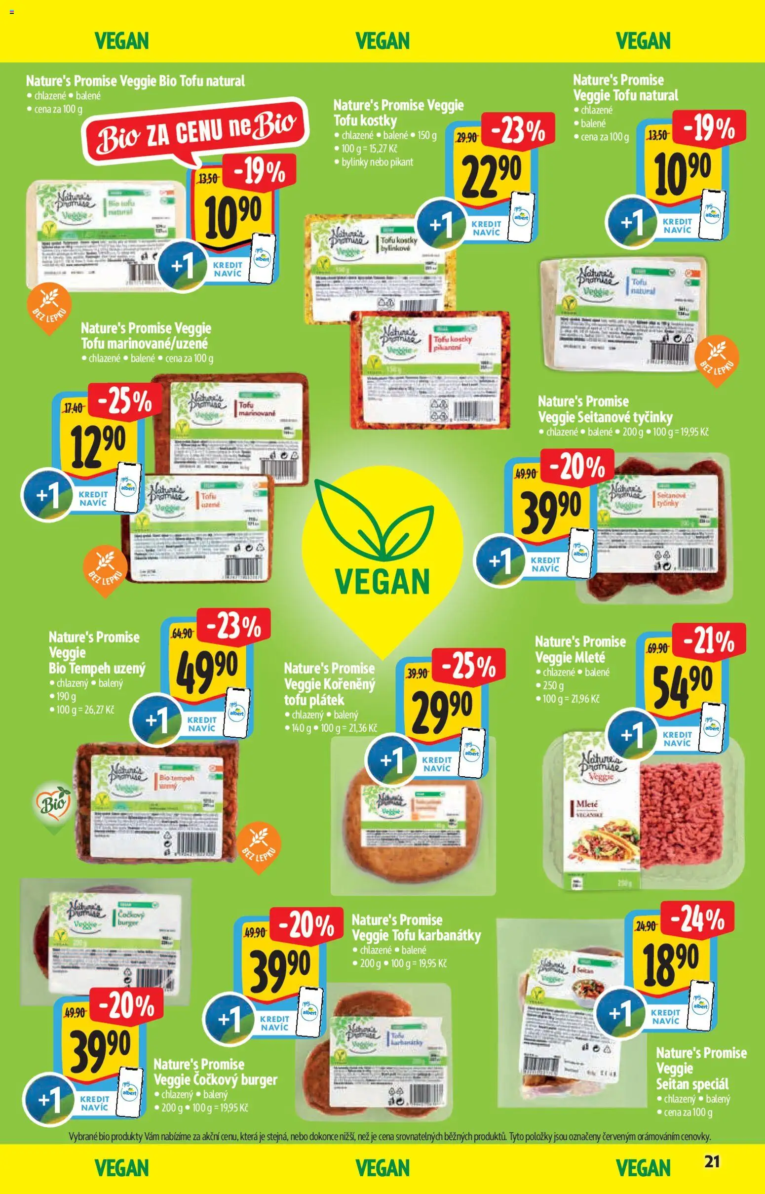 Albert katalog - Hypermarket od 14.01.2026 | Strana: 21 | Produkty: Veggie, Tofu, Seitan, Kostky