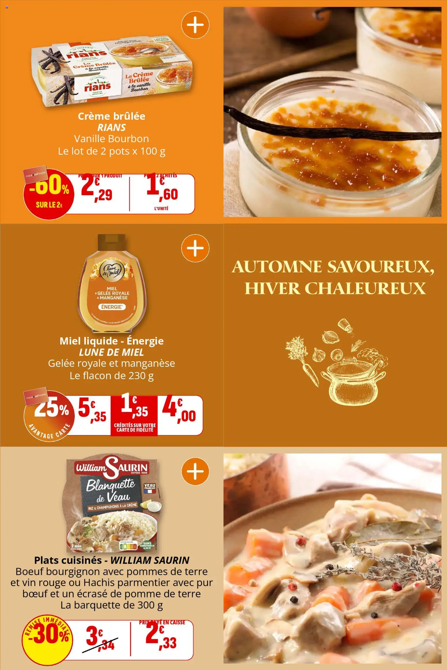 {H1} | Page: 6 | Produits: Pomme, Miel, Riz, Crème