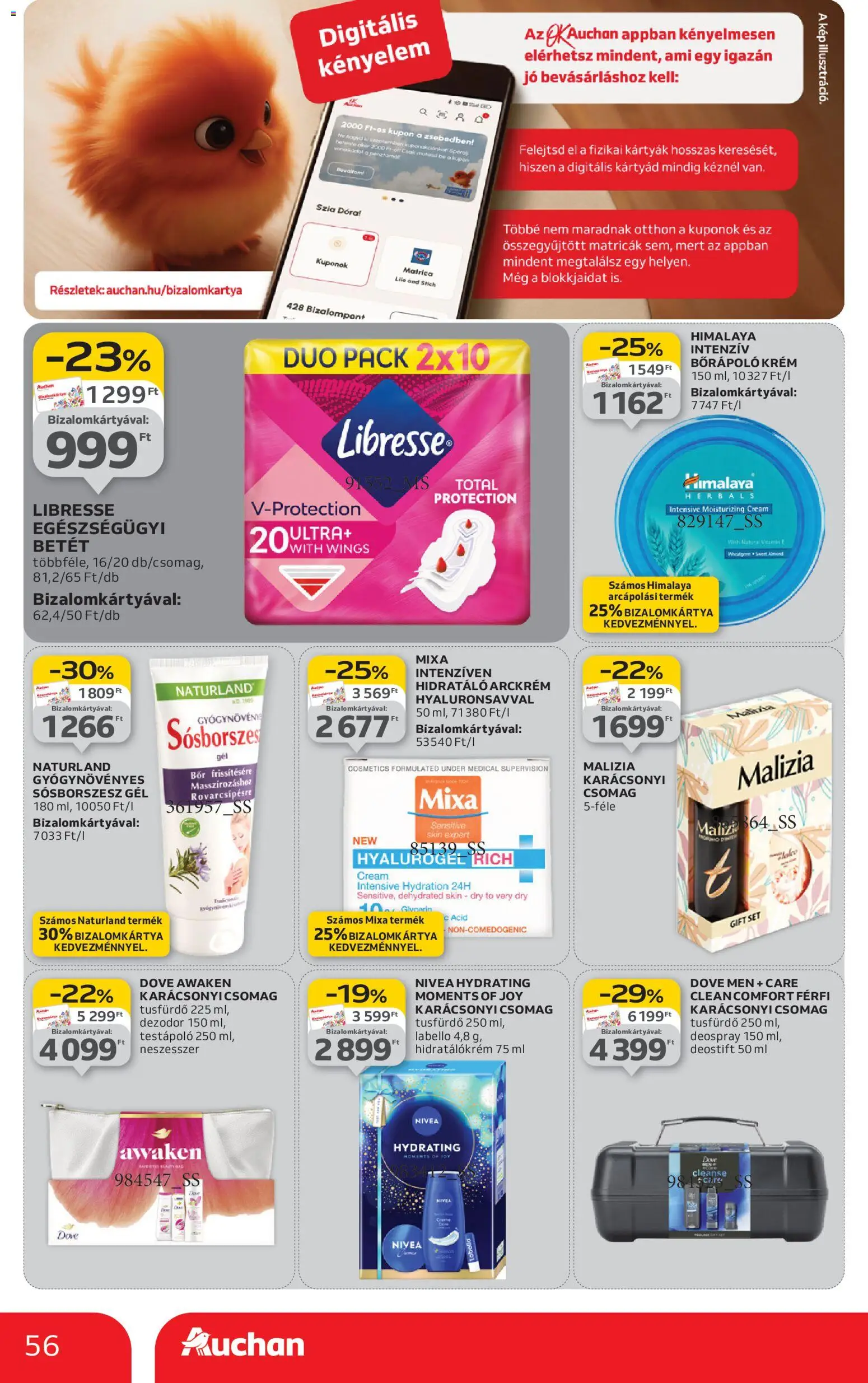 Auchan akciós ujság - amely érvényes a következő dátumtól: 04.12.2025 | Oldal: 56