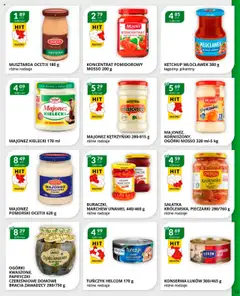 Pogląd oferty "Eurocash Gazetka" - ważna od 20.10.2025 | Strona: 13 | Produkty: Papryczki czereśniowe, Koncentrat pomidorowy, Tuńczyk, Majonez