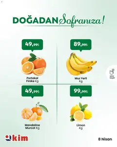 08.04.2026 tarihinden itibaren geçerli olan Kim Market kataloğu önizlemesi