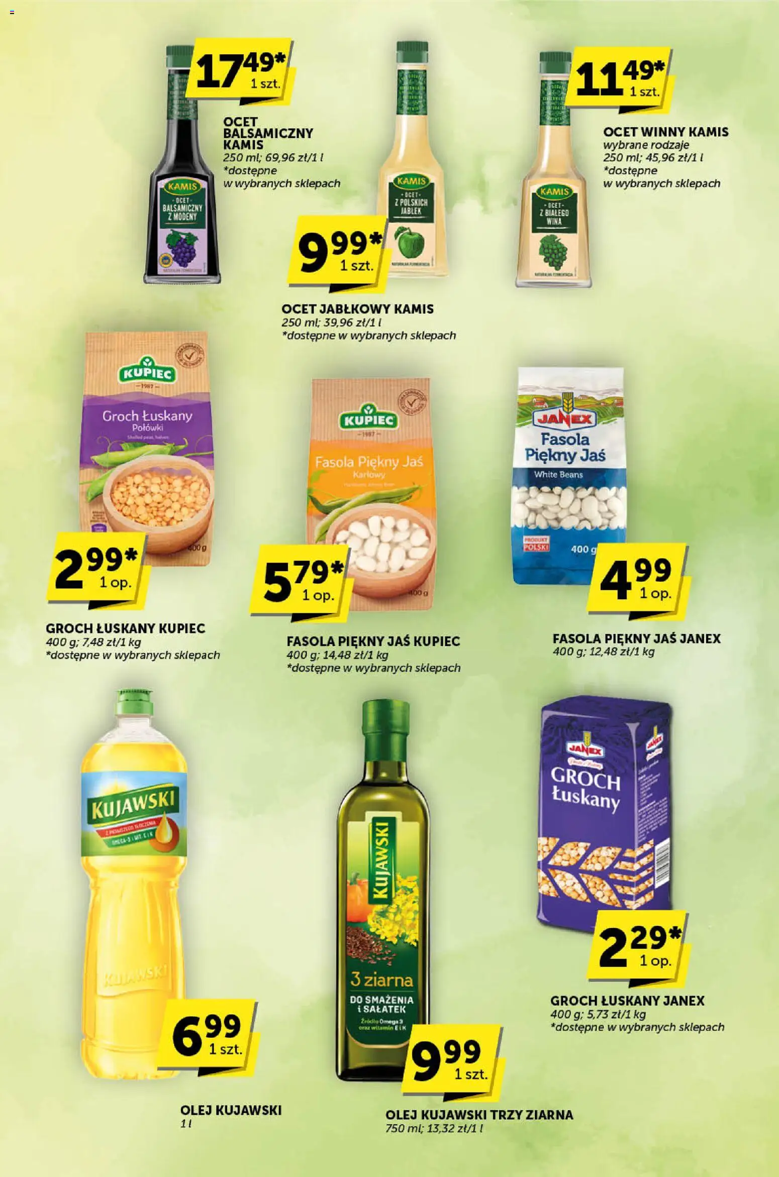 Euro Sklep Gazetka - Katalog od 11.12.2025 | Strona: 13 | Produkty: Groch łuskany, Groch, Ocet jabłkowy, Fasola piękny jaś
