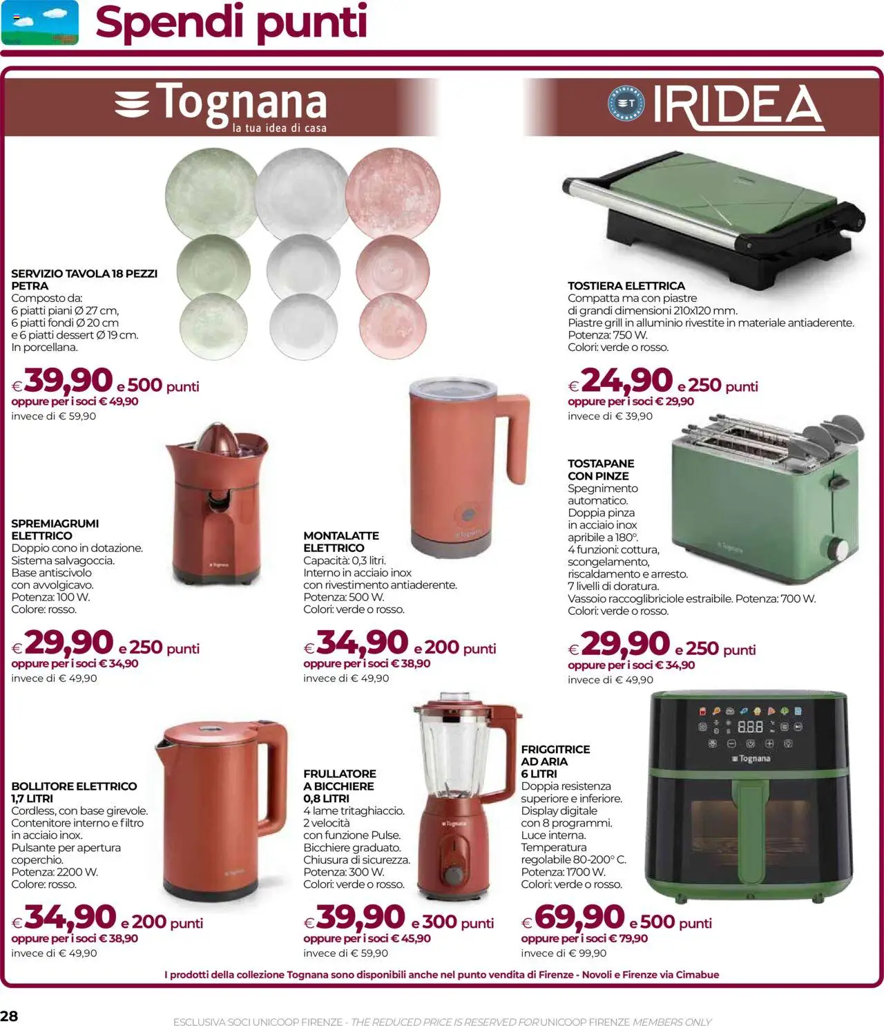 Volantino COOP del 11.09.2025 | Pagina: 28 | Prodotti: Tostiera, Contenitore, Bollitore, Vassoio